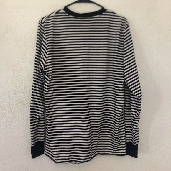 Supreme Black and White Striped Shirt